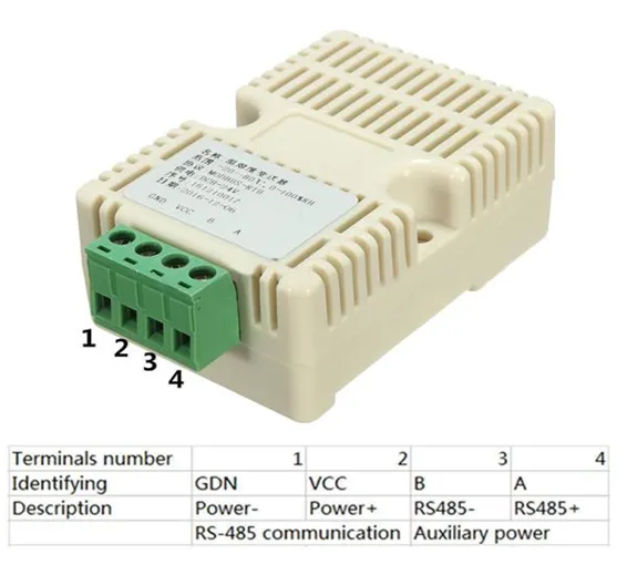 RS-485 humidity and temperature sensor TSH300